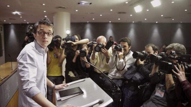 El portavoz parlamentario de Podemos, Íñigo Errejón