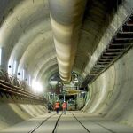 Imagen del túnel del AVE a su paso por la Sagrada Familia