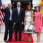 Donald Trump y Melania con los Reyes/Foto: Reuters