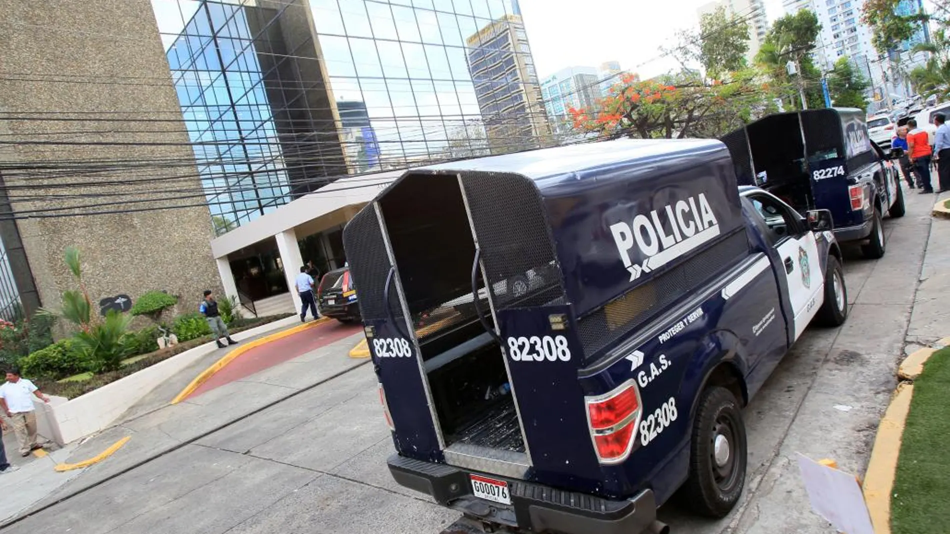 Agentes de policía participan en Ciudad de Panamá (Panamá)