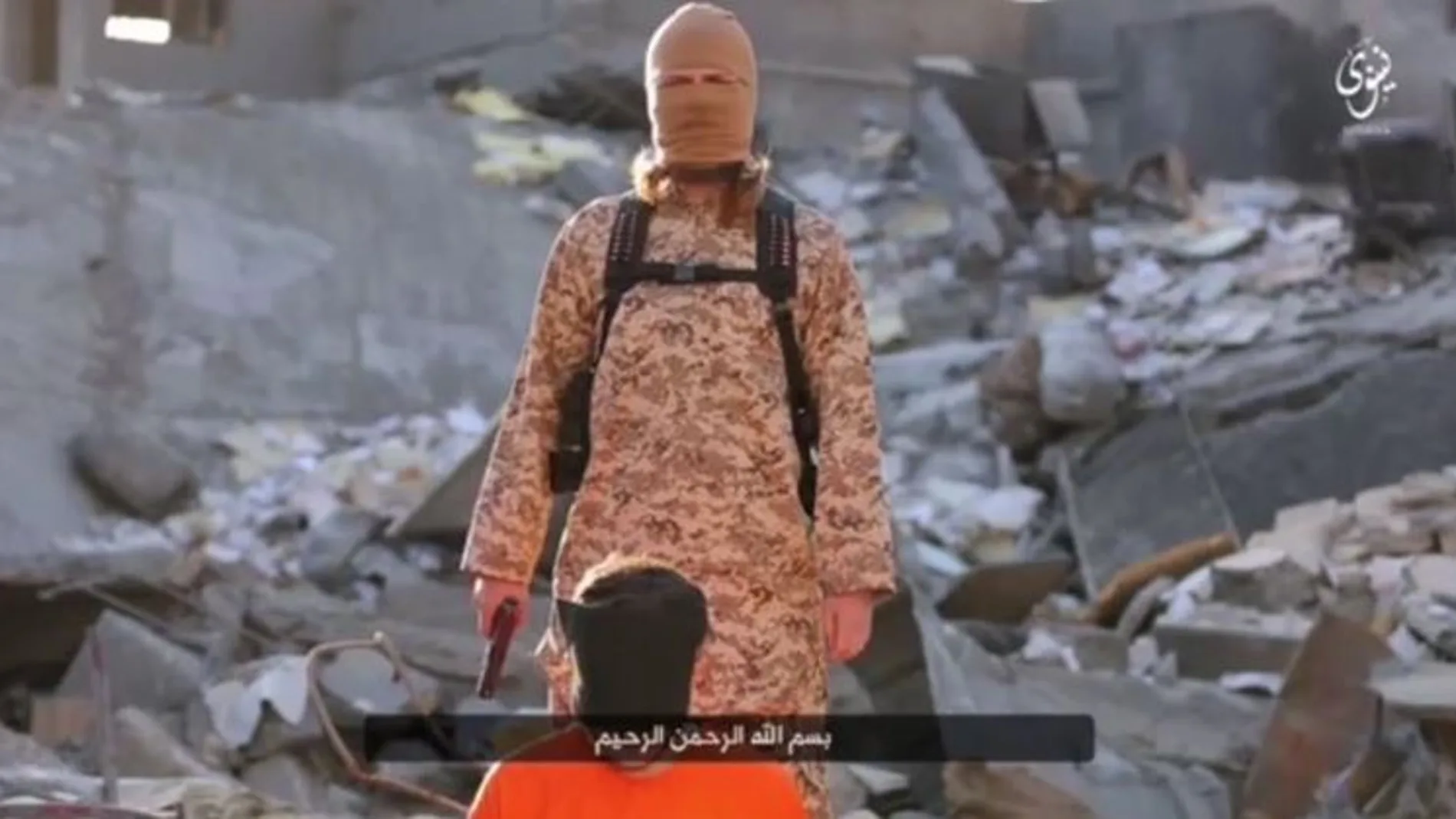 Imagen del yihadista que amenaza en francés