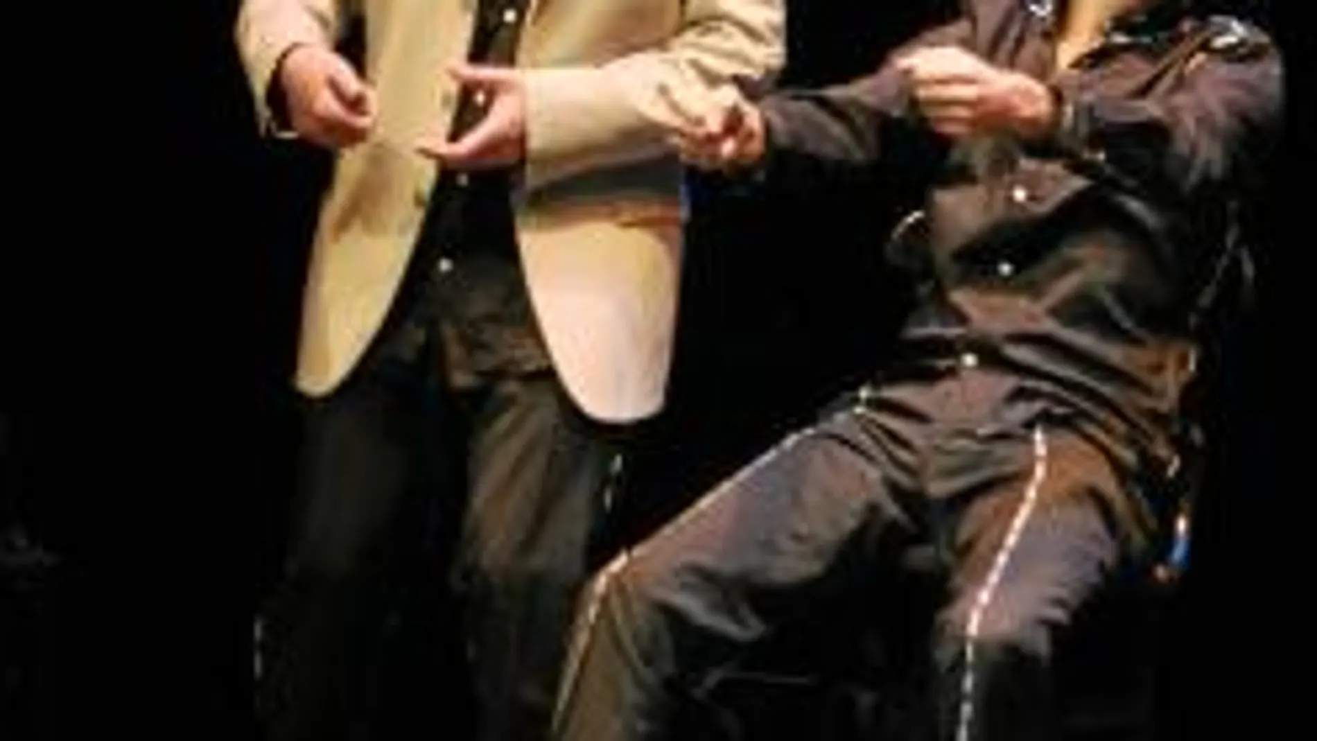 Ignacio López e Ignacio Soriano, en una escena de «Corten»