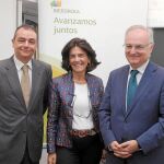 Salvador Navarro, Ana Alcalde y Julián Bolinches, ayer en la jornada