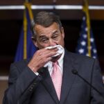 John Boehner no pudo reprimir las lágrimas durante el anuncio de la renuncia a su cargo