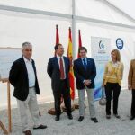 Bascuñana (2i), junto al equipo de Gobierno de Lorca, puso la primera piedra