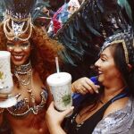 Rihanna disfrutó al máximo de la fiesta