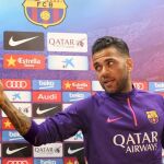 Dani Alves el pasado verano cuando descartó continuar en el Barcelona