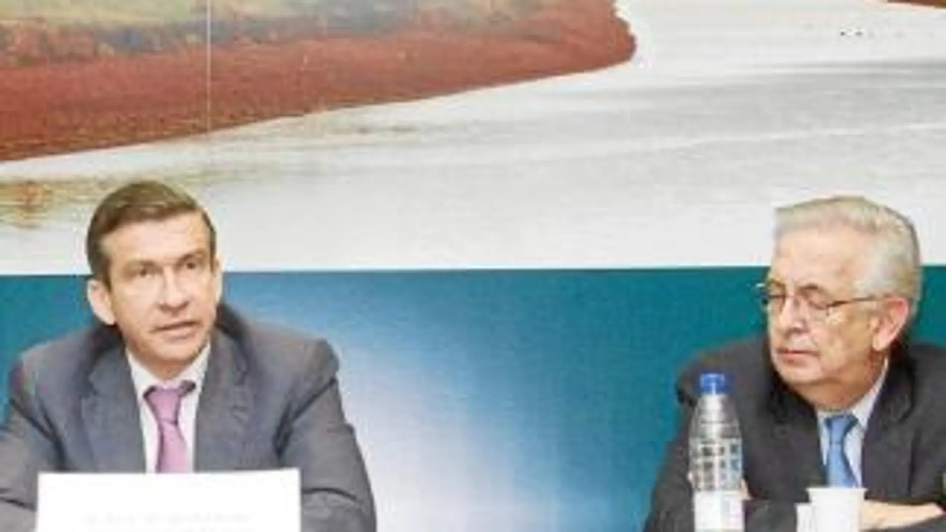 El director general Benlliure junto al catedrático Rodríguez-Iturbe