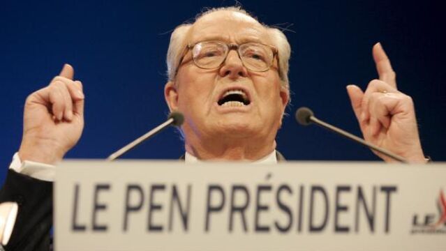 El líder ultraderechista francés Jean-Marie Le Pen