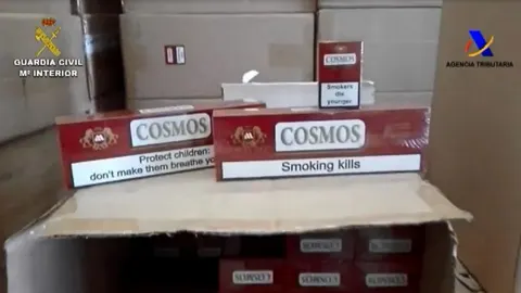 Intervenidas un millón de cajetillas de tabaco de contrabando