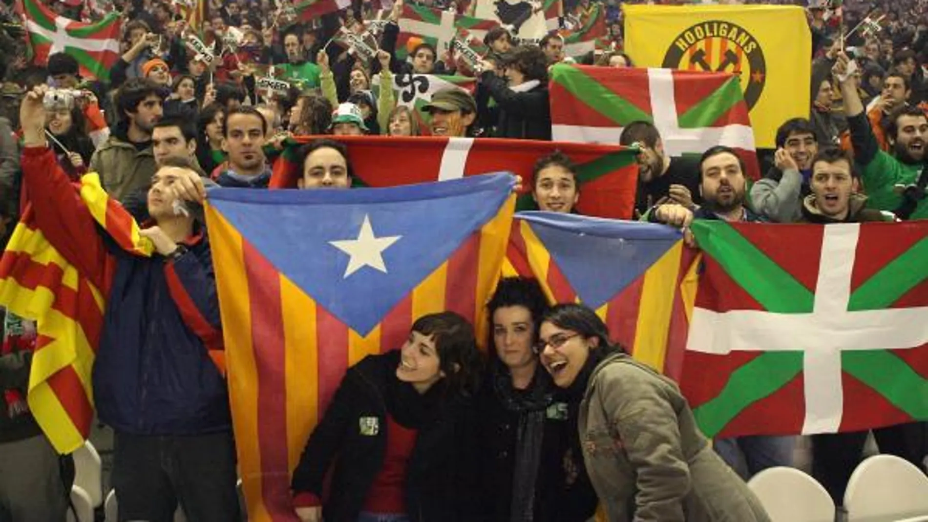 El anuncio promocionaba el partido entre las selecciones catalana y vasca