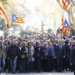 Artur Mas se dirige por la avenida Lluís Companys al Tribunal Superior de Justicia de Catalunya (TSC)