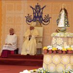 Francisco oficia una misa hoy, sábado 11 de julio en Caacupé, capital mariana de Paraguay.