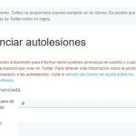 Twitter ha abierto un formulario para alertar de conductas suicidas