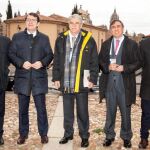 El ministro Alfonso Dastis, junto a Alfonso Fernández Mañueco, Javier Iglesias y Ricardo Riveroo