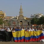 Protestas en Colombia por el asesinato de los periodistas de El Comercio