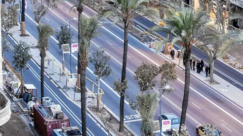 Las obras de la Gran Vía y la Diagonal provocarán el corte de varios carriles