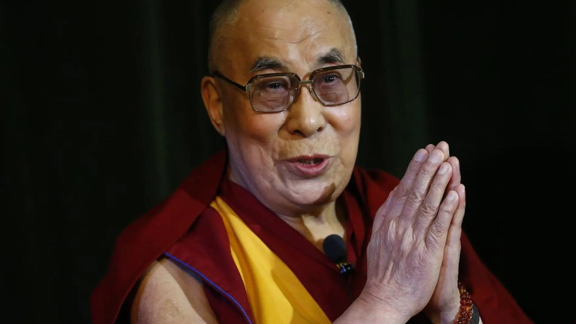 Dalai Lama enuna imagen de archivo