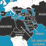 Mapa difundido por los terroristas del gran «Califato Islámico»