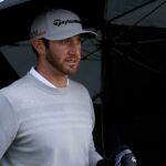 Dustin Johnson, en plena competición