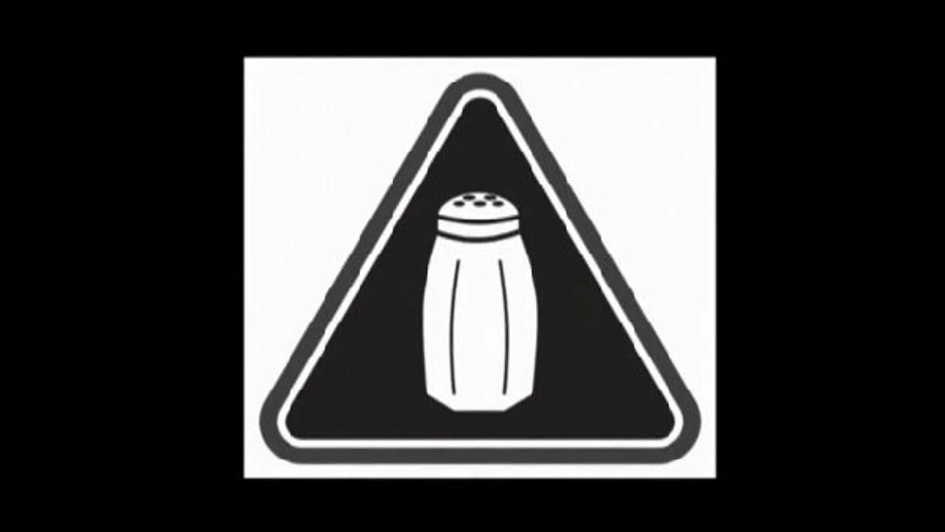 Con este símbolo se alerta sobre el exceso de sal
