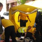 El herido más grave fue encontrado inconsciente por los sanitarios