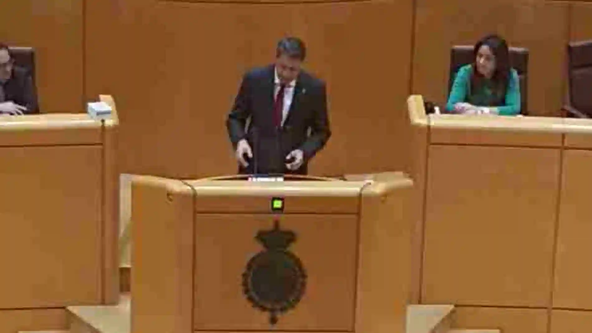 García-Albiol, durante su intervención en el Senado.