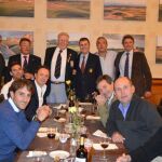 Cena de los jugadores en St. Andrews.