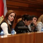 Silvia Clemente preside una de las sesiones plenarias de esta semana en el Parlamento autonómico