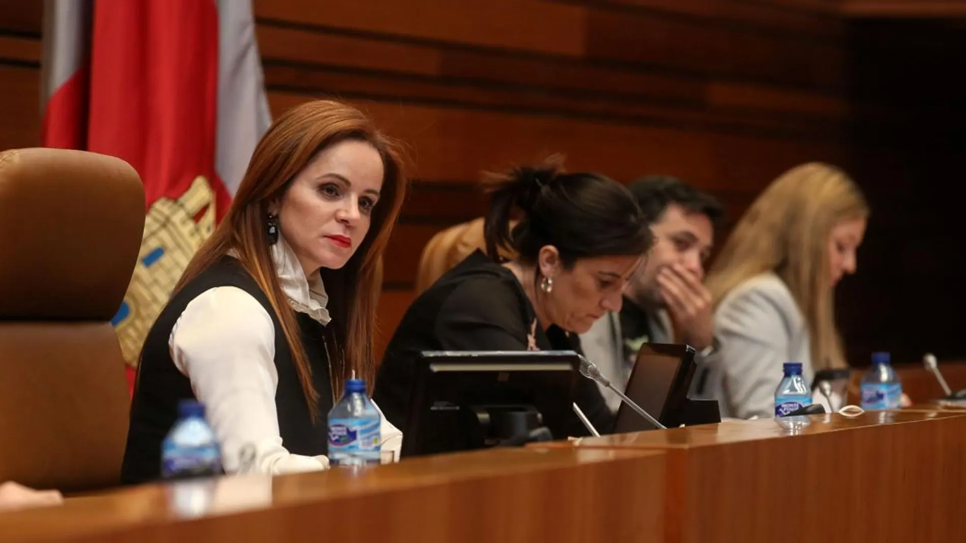 Silvia Clemente preside una de las sesiones plenarias de esta semana en el Parlamento autonómico