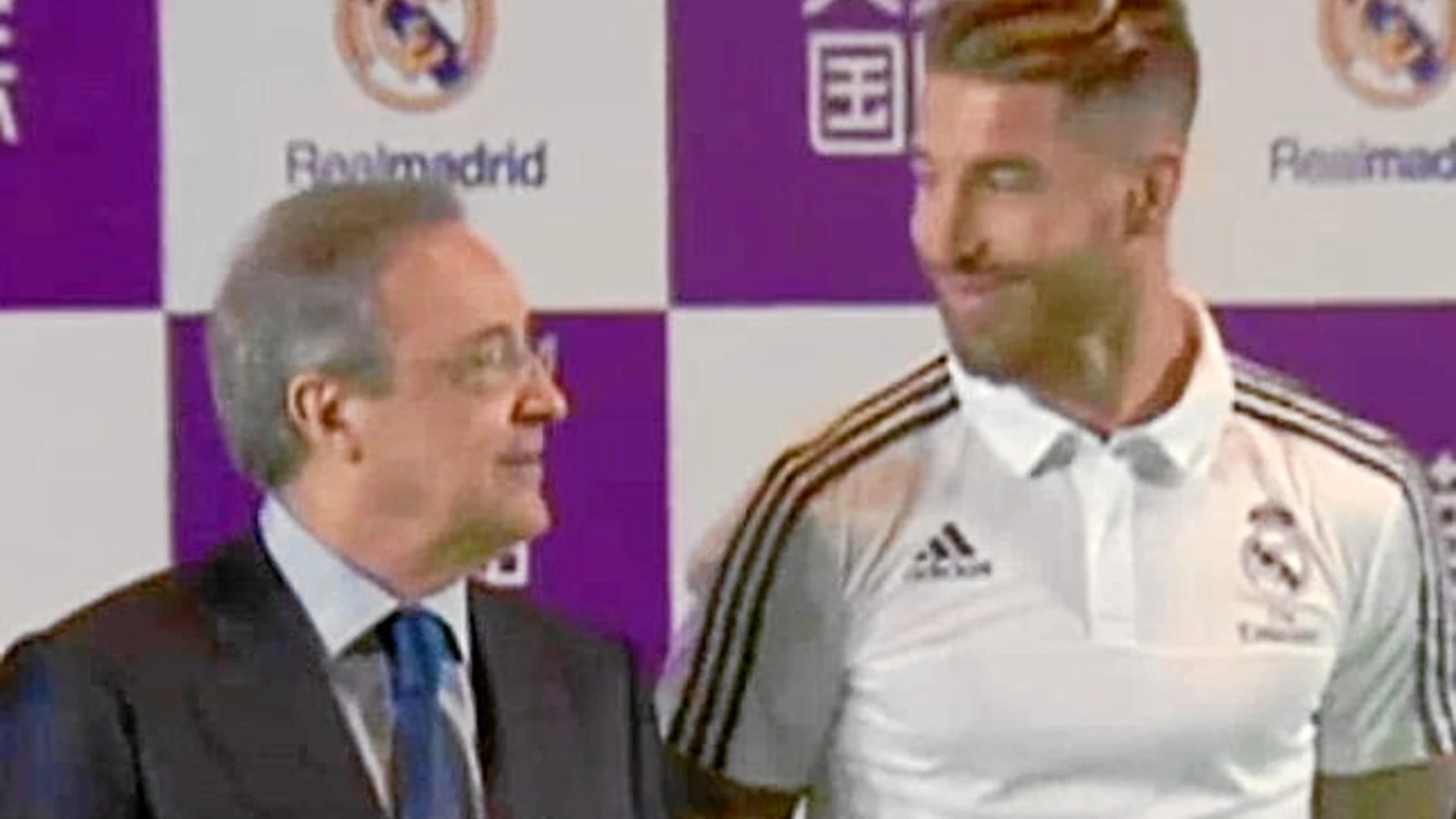 Florentino Pérez y Sergio Ramos