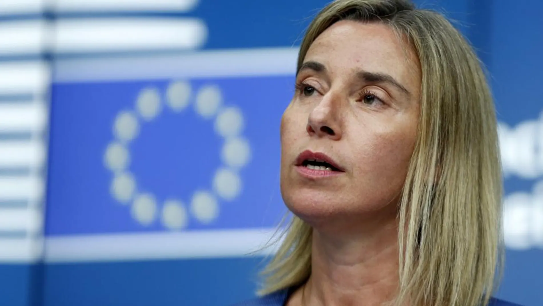 La Alta Representante de la Unión Europea (UE), Federica Mogherini