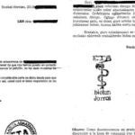 Las cartas de extorsión llevan unos códigos alfa numéricos, de 14 caracteres, que han sido borrados para que ETA no identifique a los que denuncian