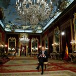 El discurso de Don Felipe fue grabado en la tarde del martes, y el Palacio de Oriente permaneció cerrado al público