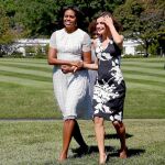 Michelle Obama y la Reina Doña Letizia, en la Casa Blanca, en 2015