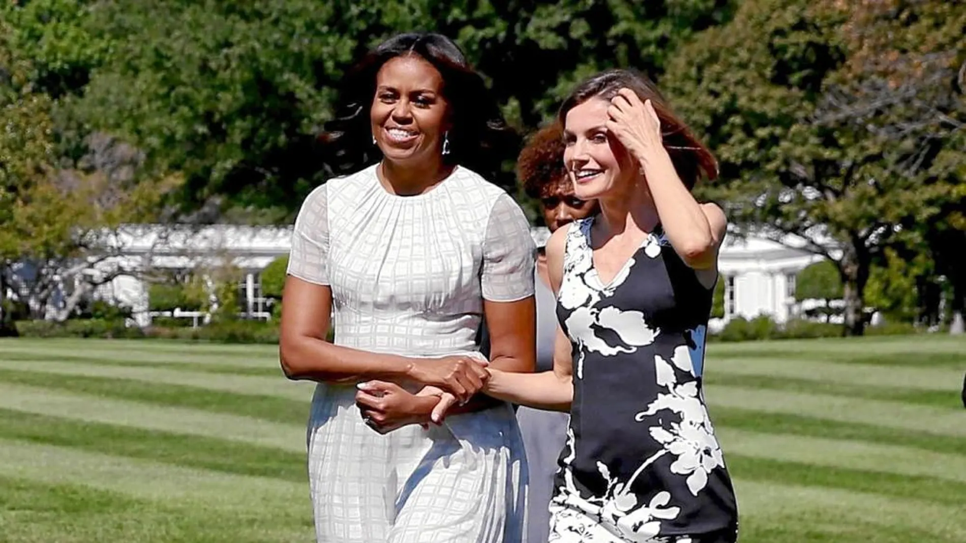 Michelle Obama y la Reina Doña Letizia, en la Casa Blanca, en 2015