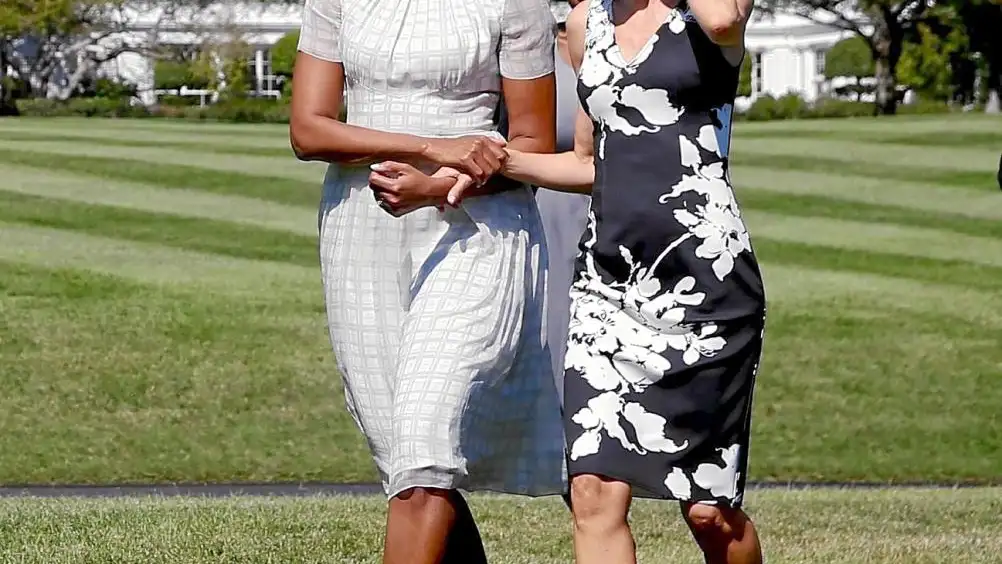 Michelle Obama y la Reina Doña Letizia, en la Casa Blanca, en 2015