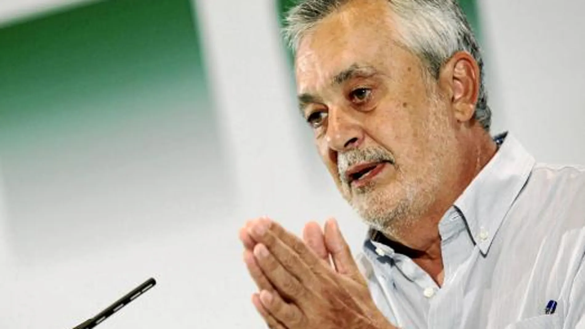 El presidente de la Junta de Andalucía, José Antonio Griñán, en una reciente comparecencia