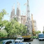 Visita de obras a la Sagrada Familia el pasado año