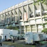 El estadio Santiago Bernabéu se ha decorado especialmente para la final de la Champions League
