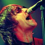 Liam Gallagher, durante un concierto en California en 1999