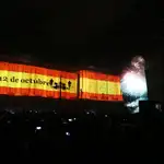  Luz y color en el Palacio Real para celebrar el día de la Hispanidad