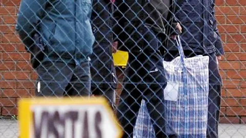 Plazaola, a su salida de la prisión de Teixeira en A Coruña en diciembre de 2014