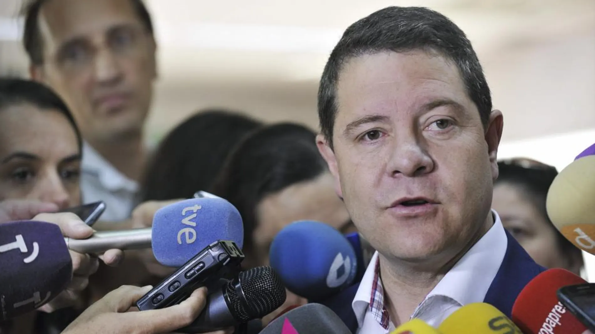El candidato del PSOE a la Presidencia de Castilla-La Mancha, Emiliano García-Page