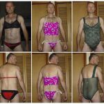 Fotografías del coronel posando en ropa interior femenina