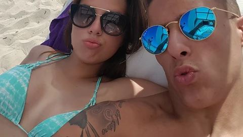 Cristian y Lorena, en una imagen subida a la cuenta de Instagram del futbolista.