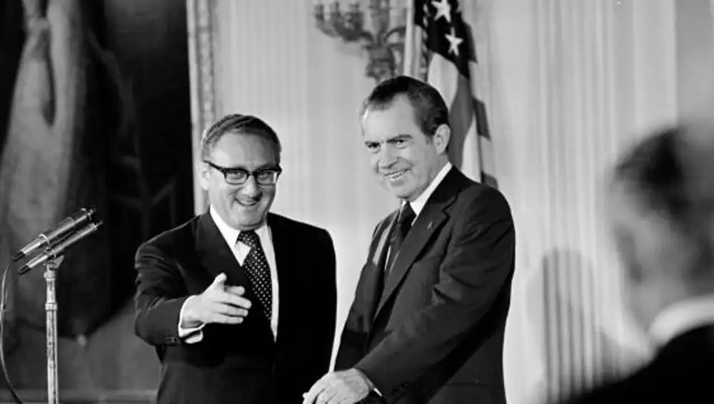Kissinger y Nixon, en 1973