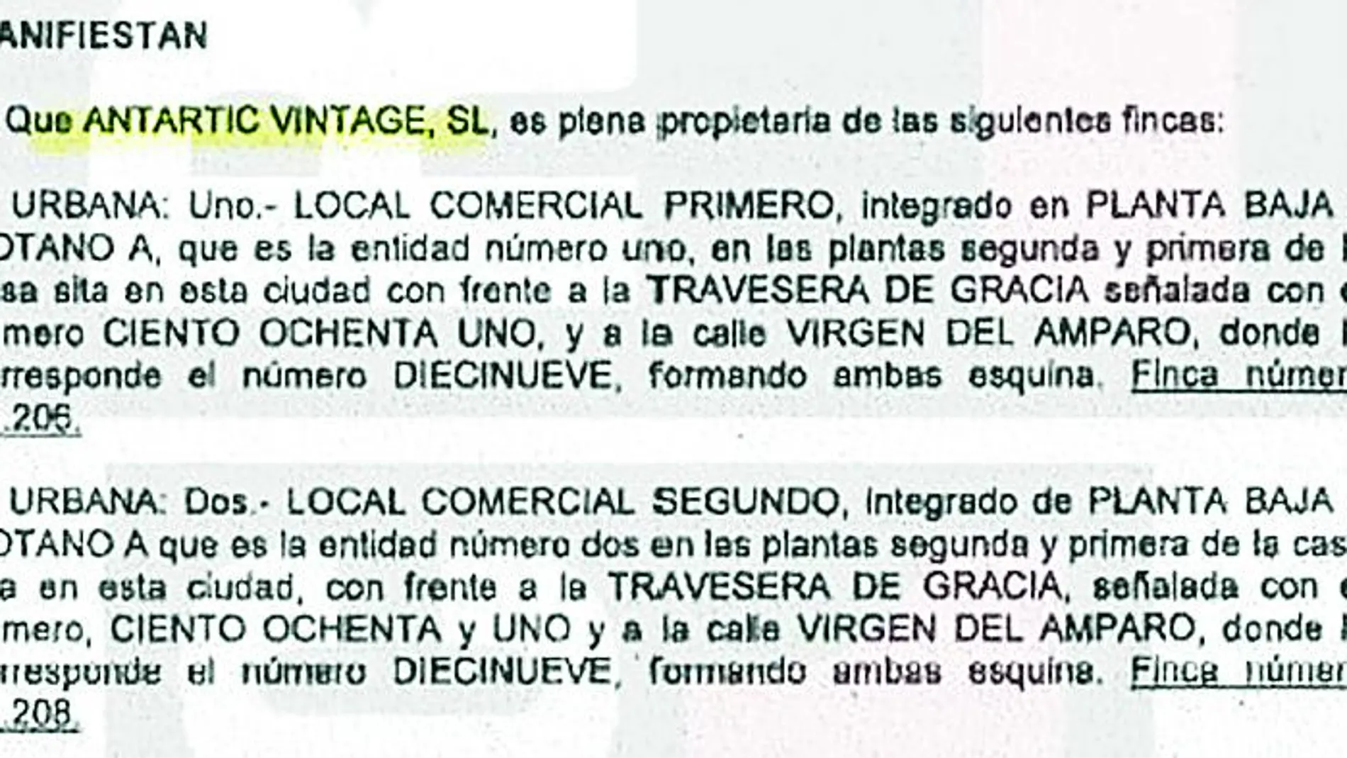 Fragmento del contrato de alquiler que firmó el Ayuntamiento de Barcelona para que los okupas permanecieran en el local del barrio de Gràcia