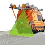 El láser puede analizar el estado de una carretera de 4 metros de ancho gracias a la anchura de su haz.