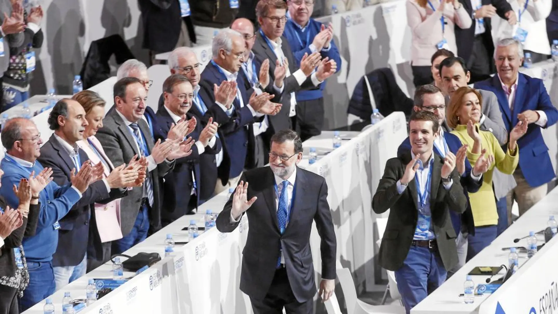 El presidente del Gobierno, Mariano Rajoy (en la imagen durante el Congreso Nacional del PP de 2017) quiere recuperar la confianza de sus barones